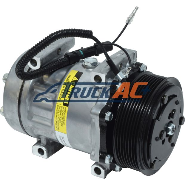 Sanden Style A/C Compressor - Sanden 4028, 4420, 4800, Truck Air 03-0708T, MEI 5285