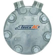 Sanden (CB/CBA) Rear Head - Truck Air 03-6541, MEI 5627