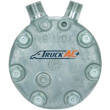 Sanden (JD) Rear Head - Truck Air 03-6533, MEI 5626