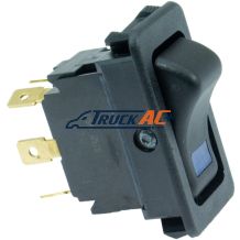 Red Dot Rocker Switch - Red Dot 71R0852, RD-5-7215-0P, Truck Air 11-2617, MEI 1109
