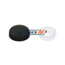 Black Plastic Snap-On Cap For #10 And #12 Screw - United Pacific 70077B