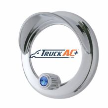 Clock Bezel With Visor For Freightliner Century/Coronado/Columbia - Blue Crystal - United Pacific 41925
