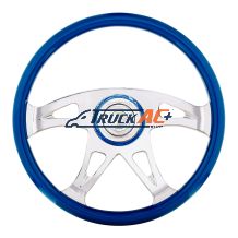 18" Boss Steering Wheel With Color Matching Horn Bezel - Electric Blue - United Pacific 88315