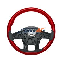 18" YourGrip Wood Candy Color Steering Wheel For 2012-2021 PB 579 & 2013-2021 KW T680-Candy Red - United Pacific 88341