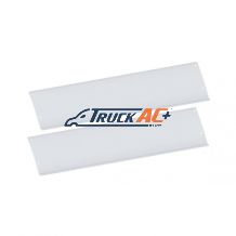 Polished Stainless Steel Lower Front Step Kick Plates For 2003-05 Volvo VN Series - United Pacific 29062