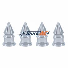 Chrome Spike Valve Caps (4-Pack) - United Pacific 70038