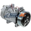 OEM Sanden A/C Compressor - Sanden 4666, Truck Air 03-3418, MEI 5707