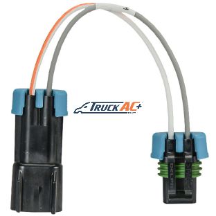Sanden A/C Compressor Clutch Harness - Volvo 21437323, Truck Air 02-3188, MEI 15604