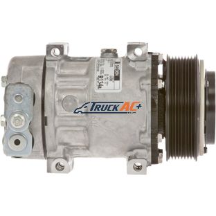 OEM Sanden A/C Compressor - Sanden 4077, 4368, Peterbilt F69-6003-111, Truck Air 03-1404S, MEI 5365S