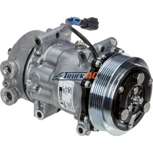 OEM Sanden A/C Compressor - Sanden 4040, 4425, 4792, Peterbilt F69-6002-122, Truck Air 03-1405, MEI 5366