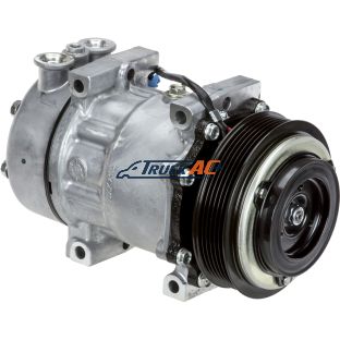 OEM Sanden A/C Compressor - Sanden 4079, 4376, Kenworth, Peterbilt F69-6003-122, Truck Air 03-1401S, MEI 5362S