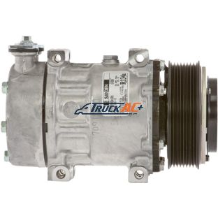 OEM Sanden A/C Compressor - Sanden 4081, 4398, Kenworth F69-6003-112, Truck Air 03-1407, MEI 5406