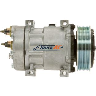 OEM Sanden A/C Compressor - Sanden 4676, Truck Air 03-3809, MEI 54676