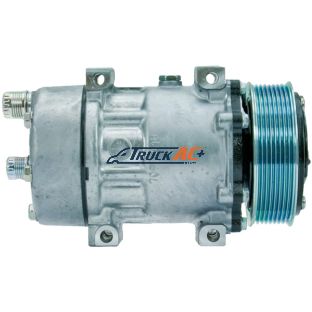 OEM Sanden A/C Compressor - Sanden 4667, Truck Air 03-3718W, MEI 54667