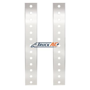 Peterbilt Stainless Front Air Cleaner Bracket Only - 26 Mini Light Cutouts - United Pacific 30104