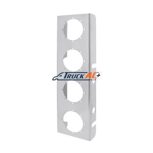 430 Stainless Steel Front Air Cleaner Bracket With Four 2" Round Light Cutouts (Pair) - United Pacific 30260