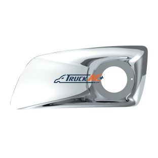 Chrome Plastic Fog Light Cover With Cab Light Opening For 2007-2017 KW T660 - Driver - United Pacific 41538