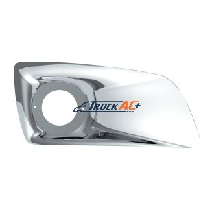 Chrome Plastic Fog Light Cover With Cab Light Opening For 2007-2017 KW T660 - Passenger - United Pacific 41539