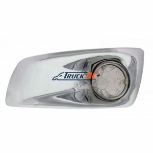 Fog Light Cover With 17 LED Watermelon Light For 2007-2017 KW T660 (Driver) - Amber LED/ Clear Lens - United Pacific 42701