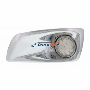 Fog Light Cover With 17 Amber LED Dual Func. Watermelon Light For 2007-17 KW T660- Driver -Clear Lens - United Pacific 42707