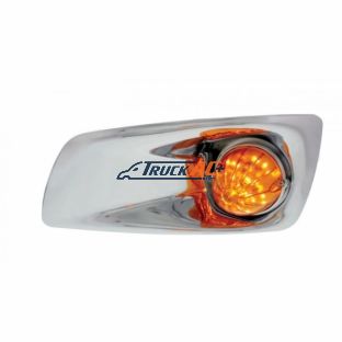 Fog Light Cover With 19 LED Watermelon Light For 2007-17 KW T660 (Driver) - Amber LED/ Amber Lens - United Pacific 42720