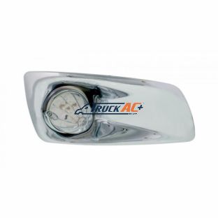 Fog Light Cover With 19 LED Watermelon Light For 2007-17 KW T660 (Passenger) - Amber LED/ Clear Lens - United Pacific 42753
