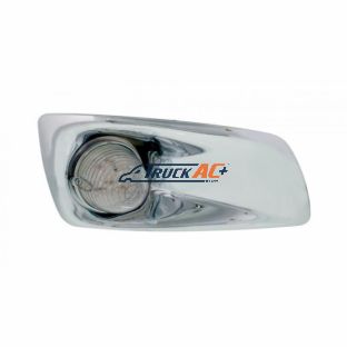Fog Light Cover With 19 LED Beehive Light For 2007-2017 KW T660 (Passenger) - Amber LED/ Clear Lens - United Pacific 42755