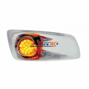 Fog Light Cover With 19 LED Reflector Light For 2007-2017 KW T660 (Passenger) - Amber LED/ Amber Lens - United Pacific 42756