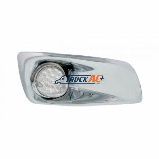 Fog Light Cover With 19 LED Reflector Light For 2007-2017 KW T660 (Passenger) - Amber LED/ Clear Lens - United Pacific 42757