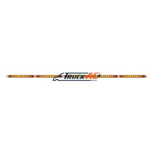 94" Stainless Light Bracket With 5X 11 LED 17" Light Bars - Amber LED/Amber Lens - United Pacific 20948