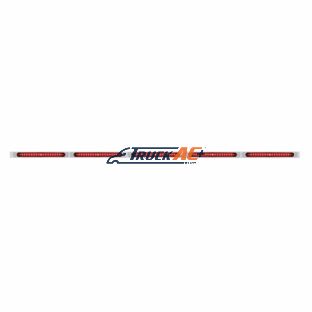 94" Stainless Steel Light Bracket - 19 LED 17-1/4" Light Bar x 5 With Red LED/Red Lens With Bezel - United Pacific 36716
