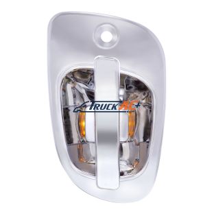 6 Amber LED Chrome Door Handle Cover for 2008-2017 Freightliner Cascadia - Passenger - United Pacific 42490