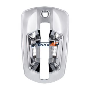 6 LED Chrome Door Handle Cover For 2018-2025 Freightliner Cascadia - Passenger, White LED - United Pacific 42543