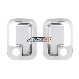Chrome Exterior Door Handle Cover For 2003+ Kenworth & 2004+ Peterbilt Trucks- Pair (Driver & Passenger) - United Pacific 40962