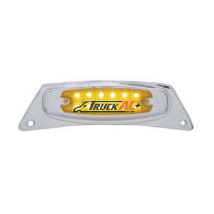 Chrome Fender Light Bracket With 12 LED Reflector Light - Amber LED/Amber Lens - United Pacific 39870