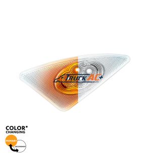 Double Fury 4 LED Fender Signal Light For 2008-2017 Kenworth T660-Amber & White LED, Driver - United Pacific 36160