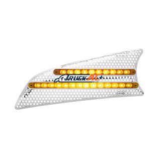 2007+ Kenworth T660 LED Air Intake (Driver) - Amber LED/Amber Lens - United Pacific 41530