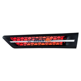 A17-21068-000 Hood Air Intake Grille With Red LED For 2018-2024 Freightliner Cascadia 126 - Driver - United Pacific 42869