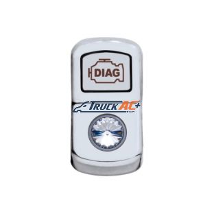 "Diagnostic" Rocker Switch Cover With Clear Crystal - United Pacific 45068