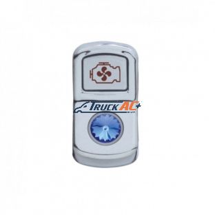 "Engine Fan" Rocker Switch Cover With Blue Crystal - United Pacific 45083