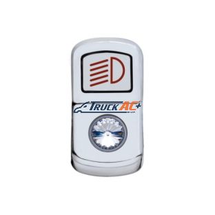 "Headlight" Rocker Switch Cover With Clear Crystal - United Pacific 45132