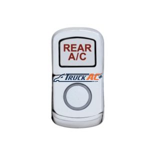 "Rear A/C" Chrome Rocker Switch Cover - Plain - United Pacific 45168