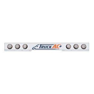 Stainless 1 Piece Rear Light Bar With Six 4" Light Cutouts - United Pacific 20237