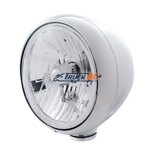 Stainless Steel Guide 682-C Style Headlight Crystal H4 Bulb - United Pacific 31792