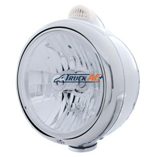 Chrome Guide 682-C Headlight Crystal H4 & Dual Mode LED Signal - Clear Lens - United Pacific 32407