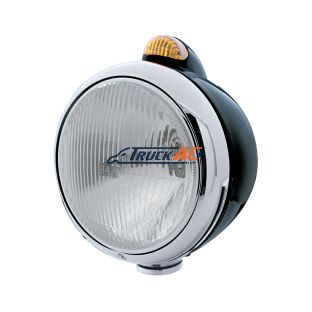 Black Guide 682-C Headlight H4 & Dual Mode LED Signal - Amber Lens - United Pacific 32414