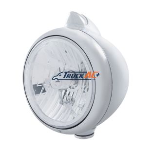 Stainless Steel Guide 682-C Headlight Crystal H4 & Original Style LED Signal - Clear Lens - United Pacific 32609