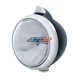 Black Guide 682-C Headlight 6014 & Original Style LED Signal - Clear Lens - United Pacific 32635