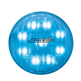 9 LED 2" Auxiliary Light - Blue LED/Clear Lens - United Pacific 39583