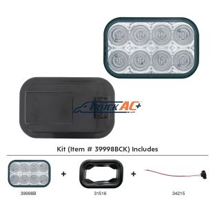 32 LED Rectangular Back-Up Light Kit - United Pacific 39998BCK